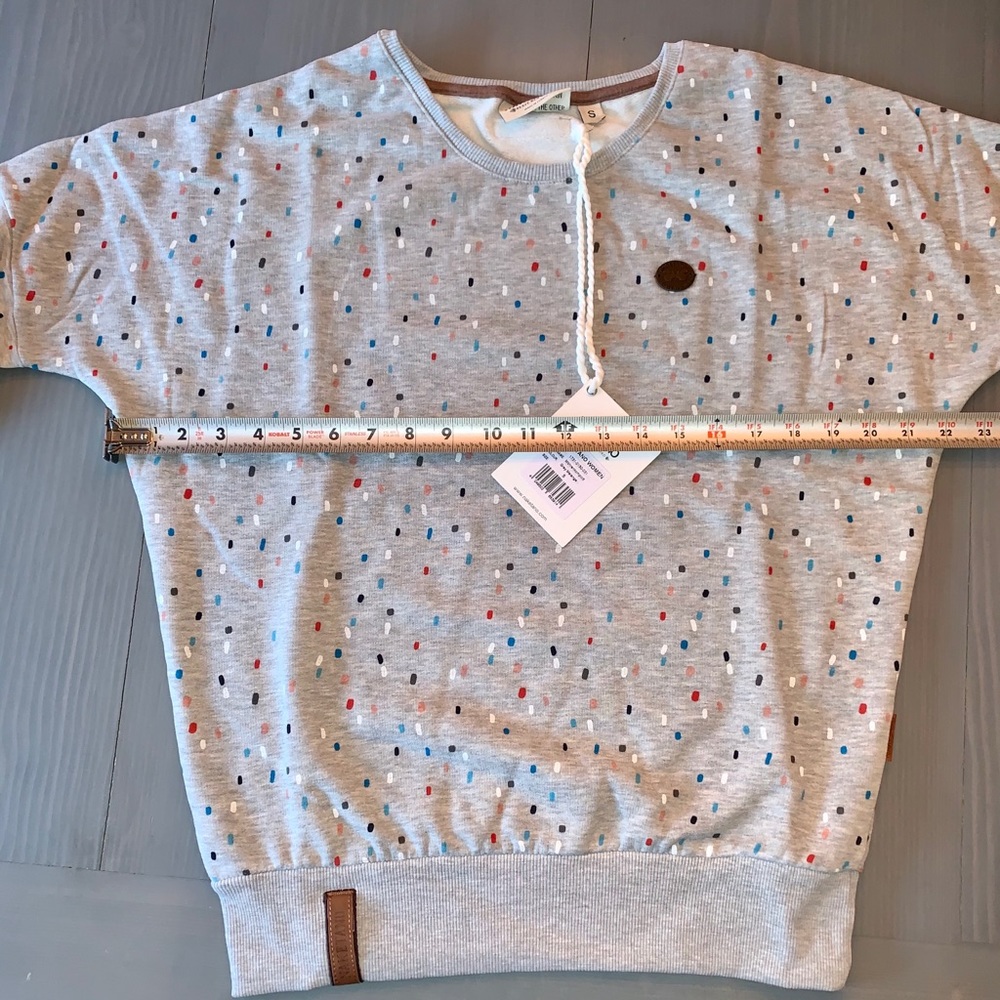 Women’s Naketano sprinkles grey sweatshirt - Picture 3 of 6